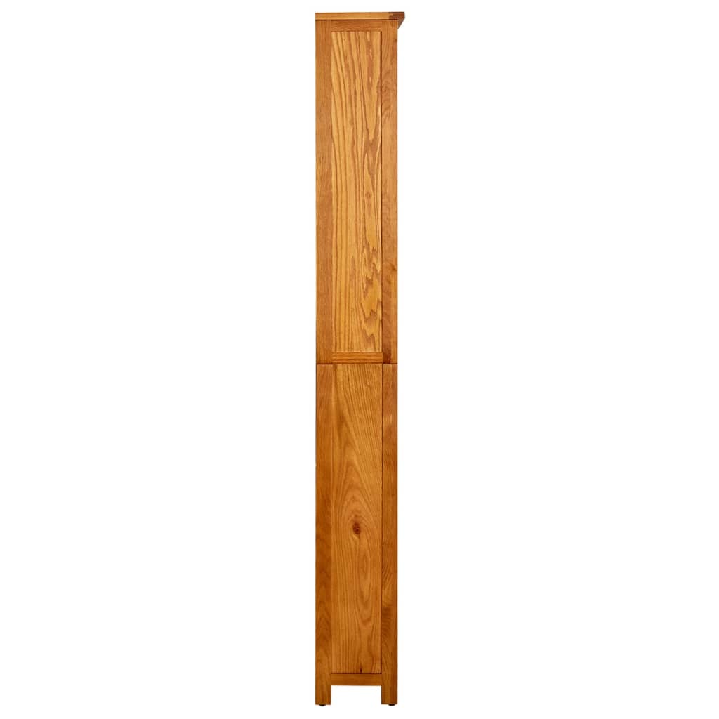 6-etasjers bokhylle 80x22,5x180 cm heltre eik