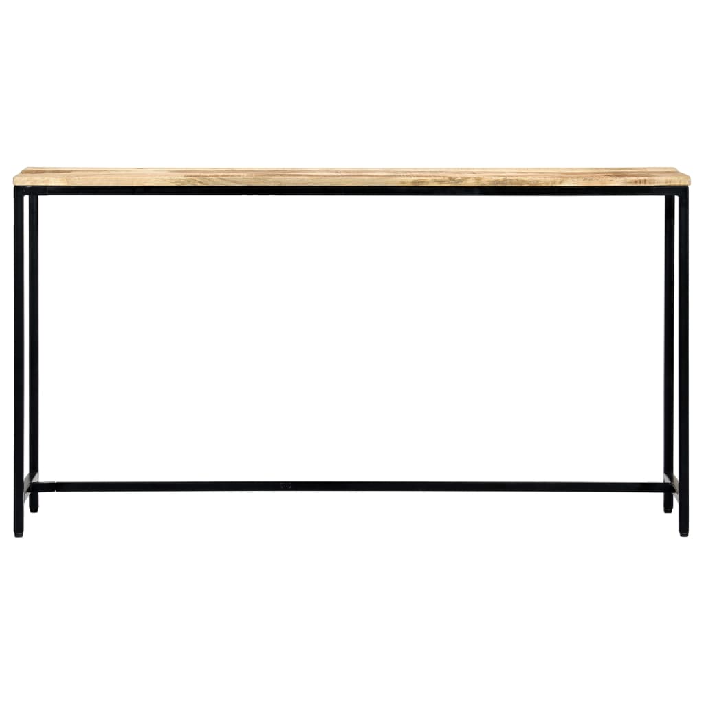 Konsollbord 140x35x76 cm grov heltre mango