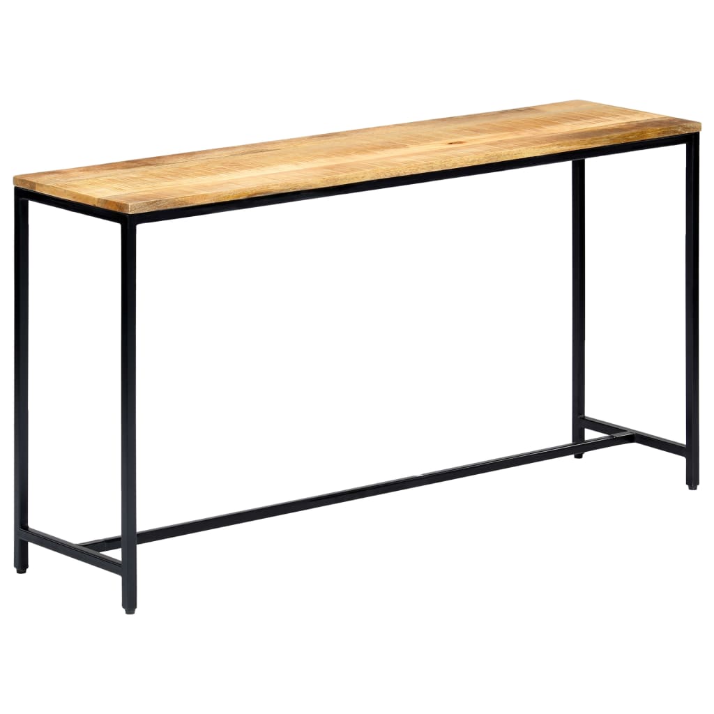 Konsollbord 140x35x76 cm grov heltre mango