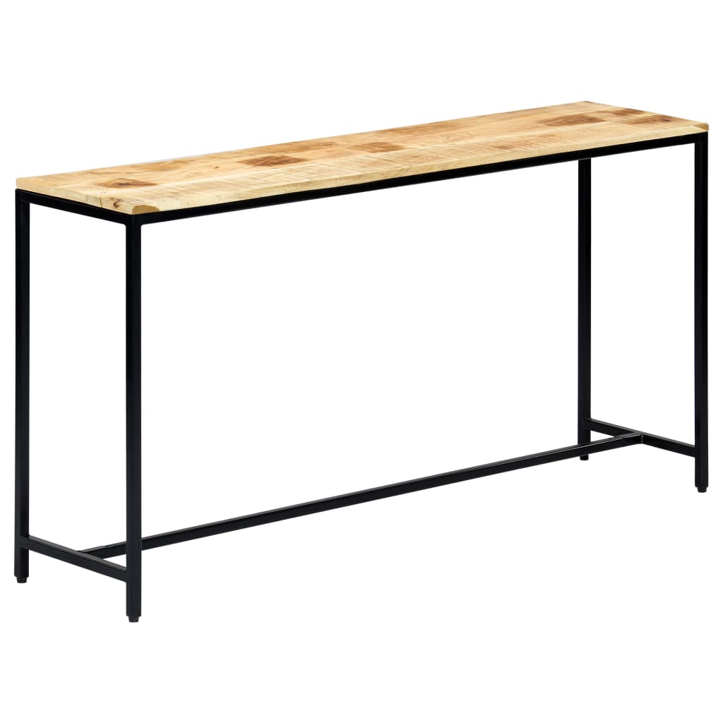 Konsollbord 140x35x76 cm grov heltre mango