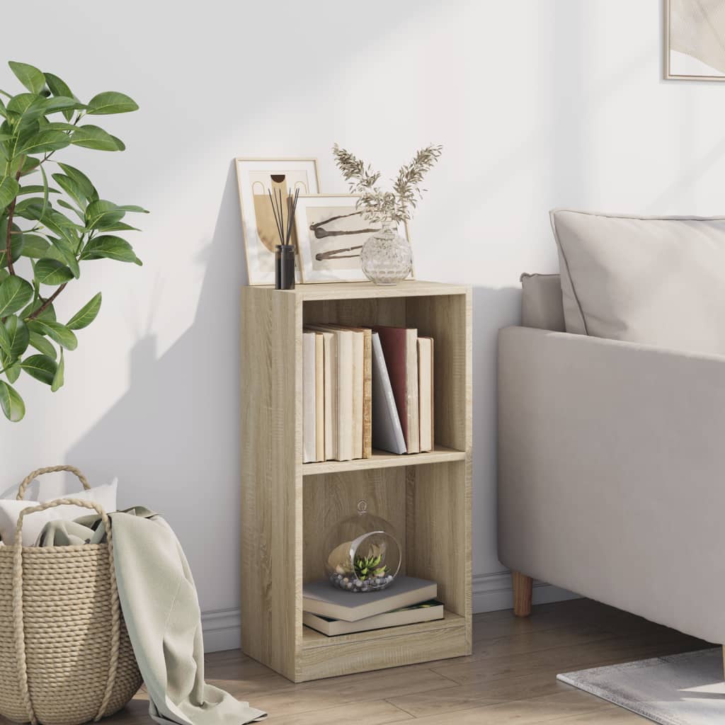 Bokhylle sonoma eik 40x24x75 cm konstruert tre