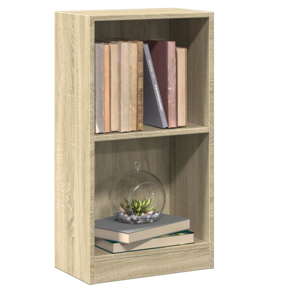 Bokhylle sonoma eik 40x24x75 cm konstruert tre