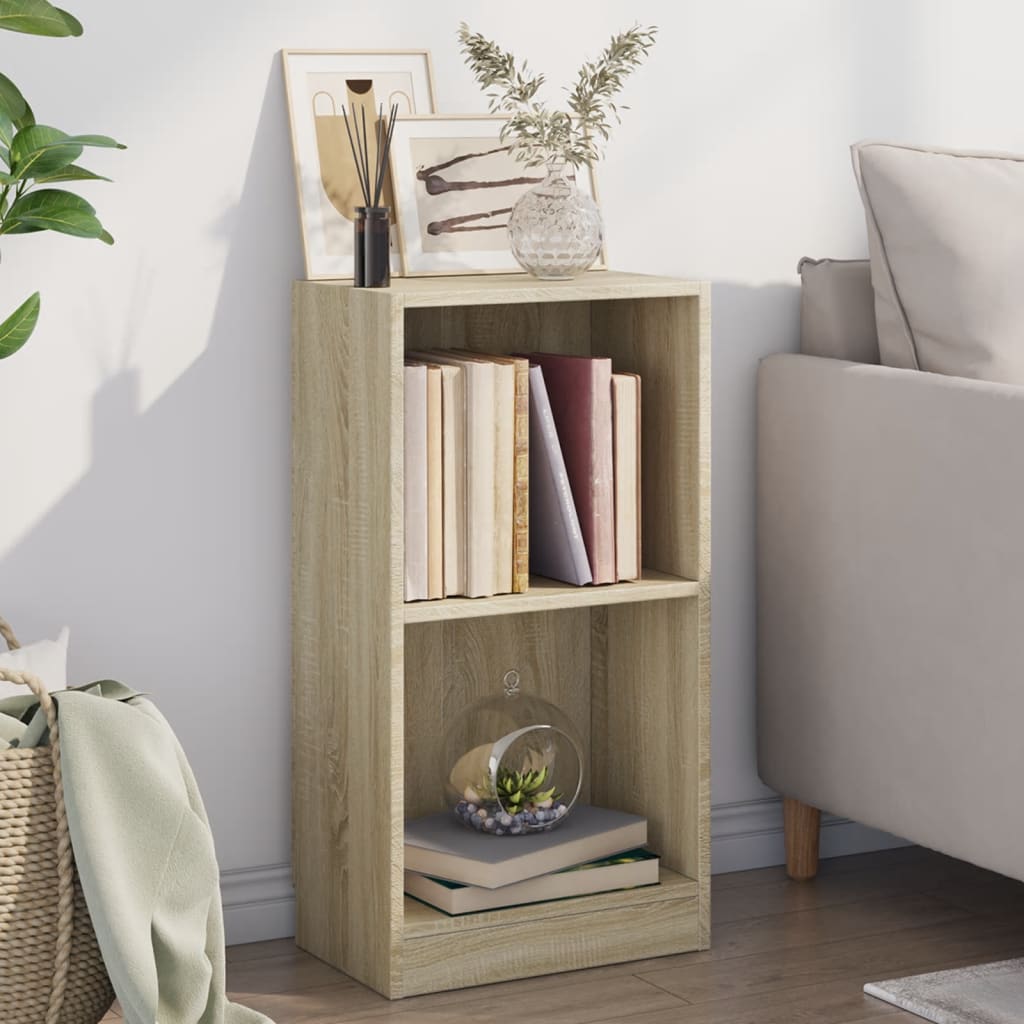Bokhylle sonoma eik 40x24x75 cm konstruert tre