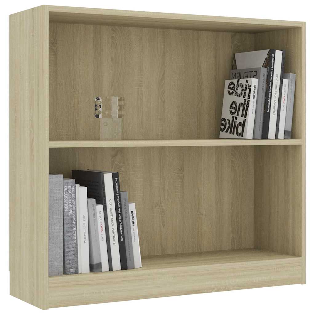 Bokhylle sonoma eik 80x24x75 cm konstruert tre