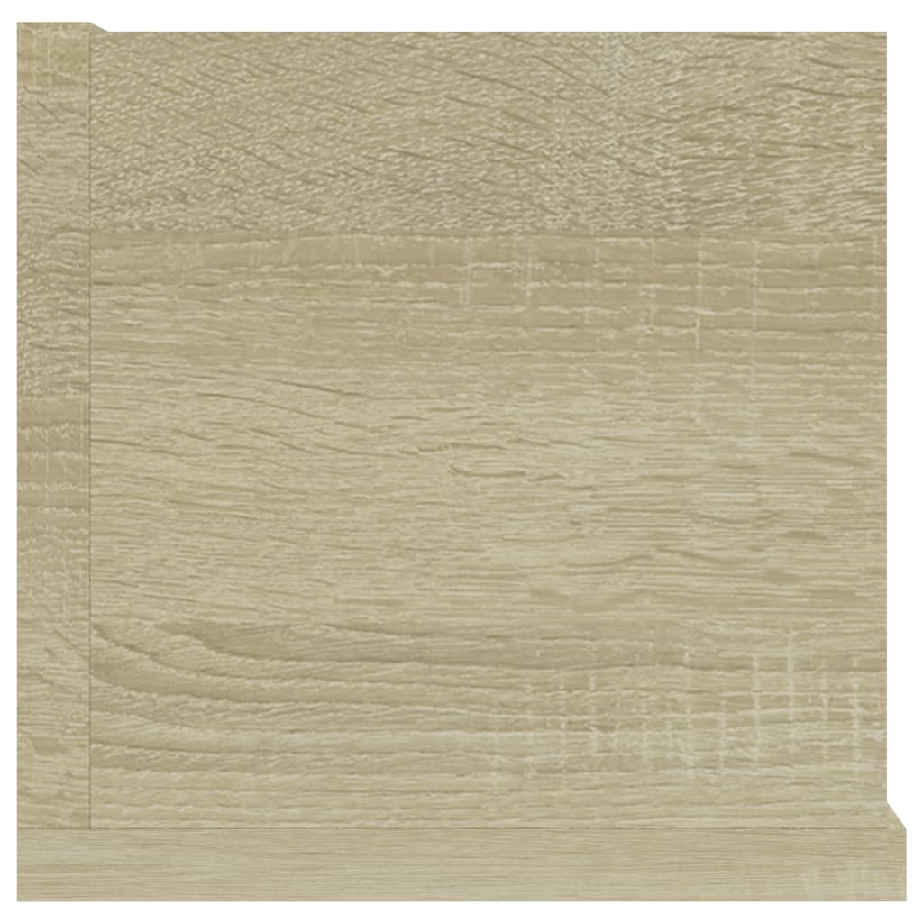 Veggmontert CD-hylle sonoma eik 100x18x18 cm konstruert tre