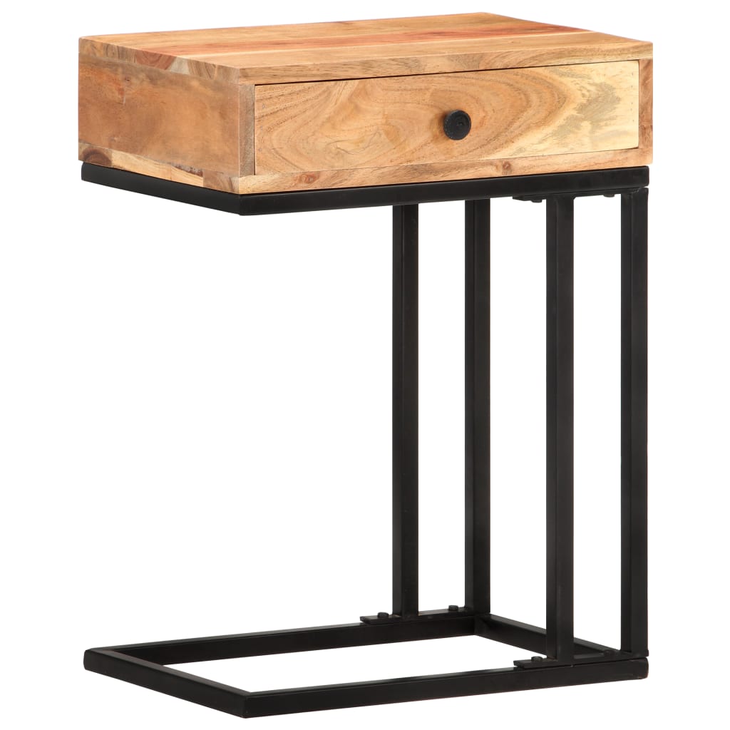 U-formet sidebord 45x30x61 cm heltre akasie