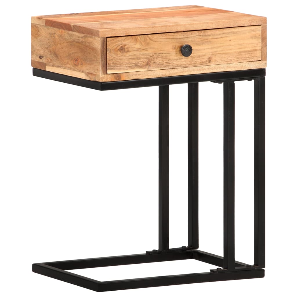 U-formet sidebord 45x30x61 cm heltre akasie