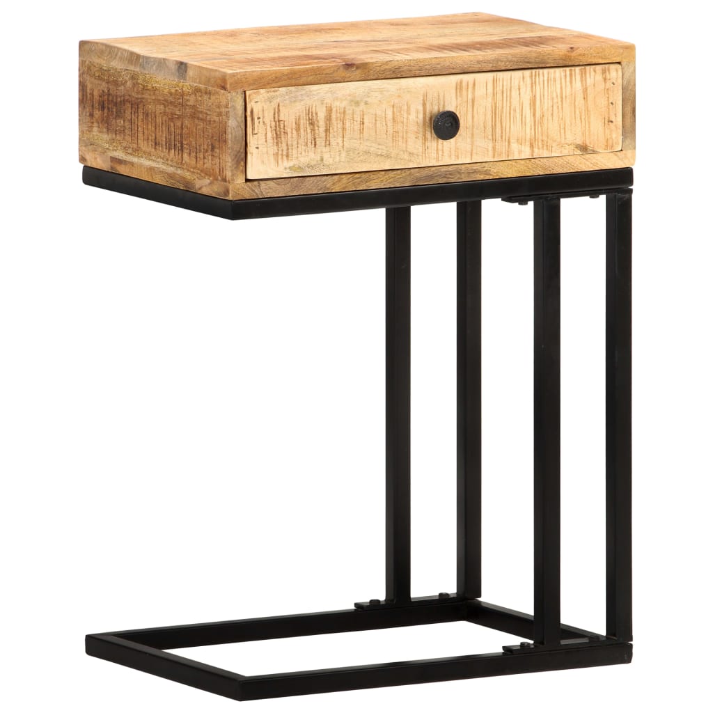 U-formet sidebord 45x30x61 cm heltre mango