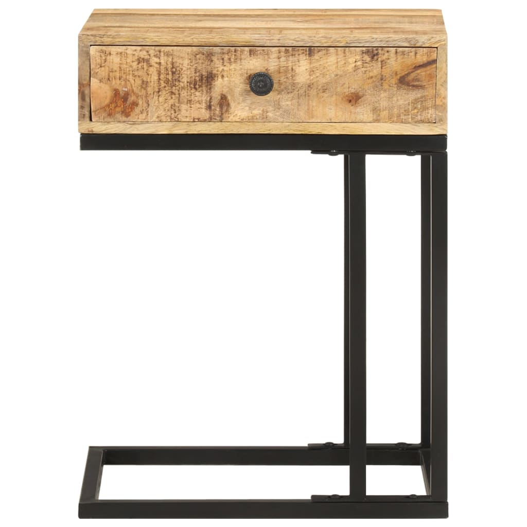 U-formet sidebord 45x30x61 cm heltre mango
