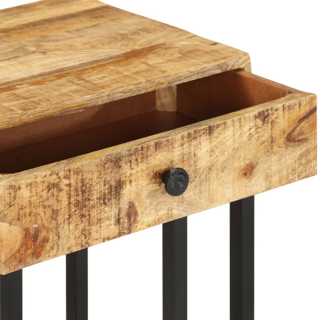 U-formet sidebord 45x30x61 cm heltre mango