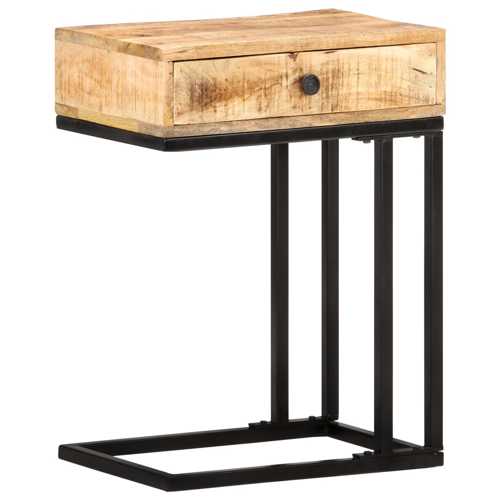U-formet sidebord 45x30x61 cm heltre mango