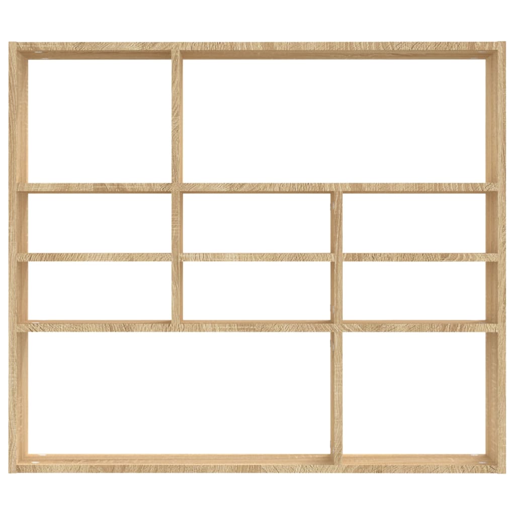 Vegghylle sonoma eik 90x16x78 cm sponplate