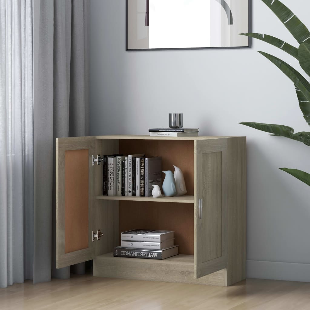 Bokhylle sonoma eik 82,5x30,5x80 cm konstruert tre