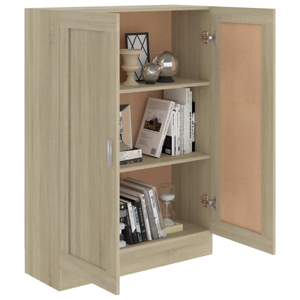 Bokhylle sonoma eik 82,5x30,5x115 cm konstruert tre