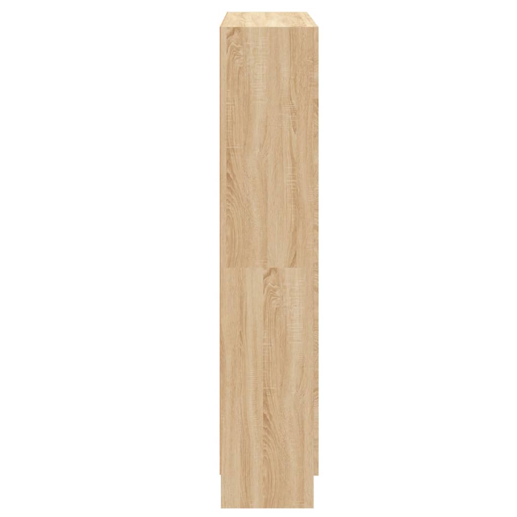 Bokhylle sonoma eik 82,5x30,5x150 cm konstruert tre