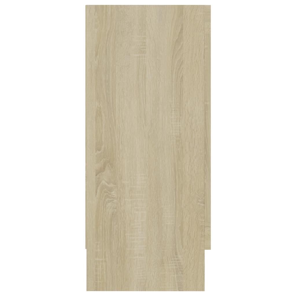 Vitrine sonoma eik 120x30,5x70 cm konstruert tre