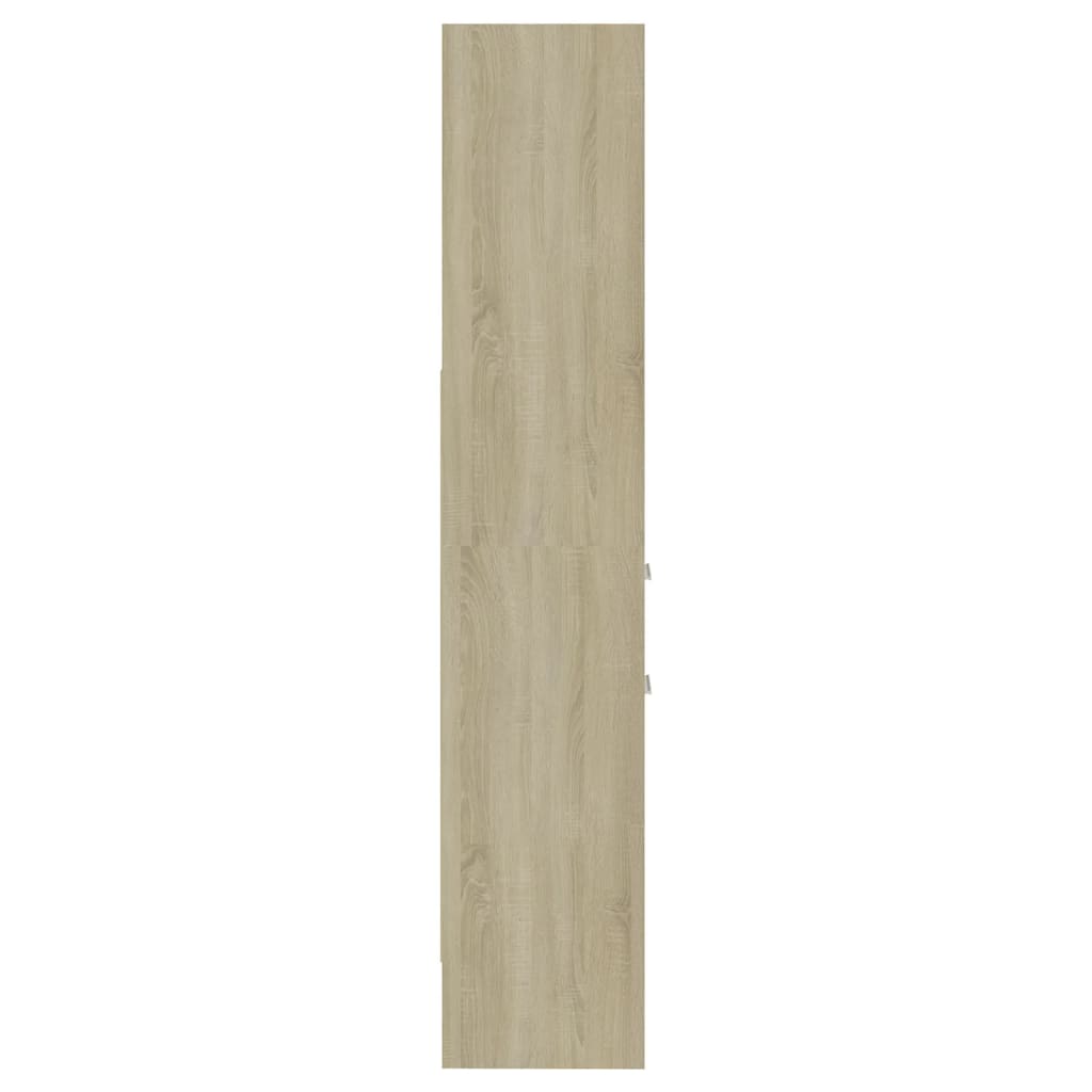 Bokhylle sonoma eik 40x35x180 cm konstruert tre