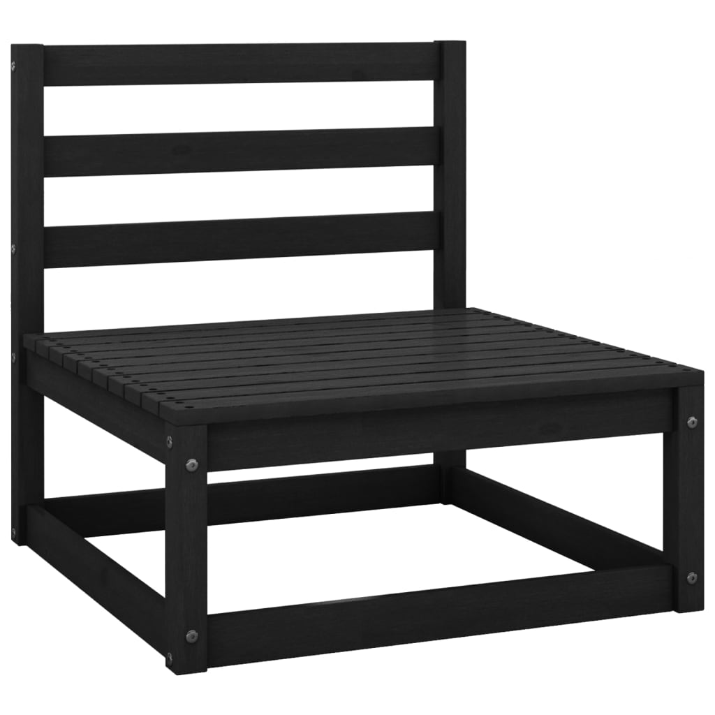 Hagesofagruppe med puter 2 deler svart heltre furu