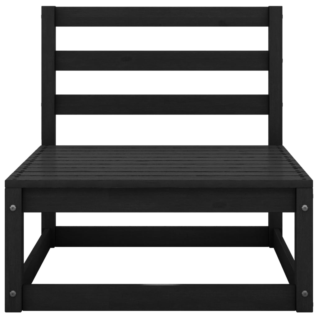Hagesofagruppe med puter 2 deler svart heltre furu