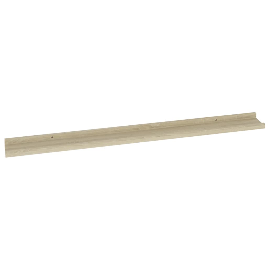 Vegghyller 2 stk sonoma eik 100x9x3 cm