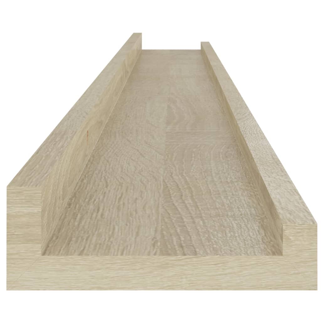 Vegghyller 4 stk sonoma eik 100x9x3 cm