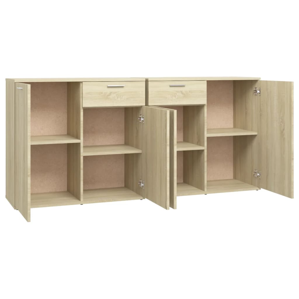 Skjenk sonoma eik 160x36x75 cm konstruert tre