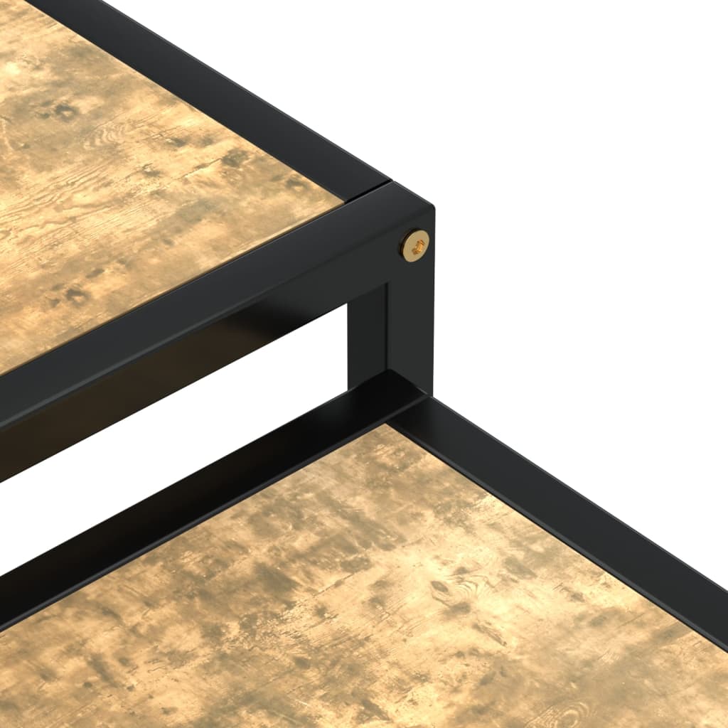 Tebord 2 stk MDF svart og gul