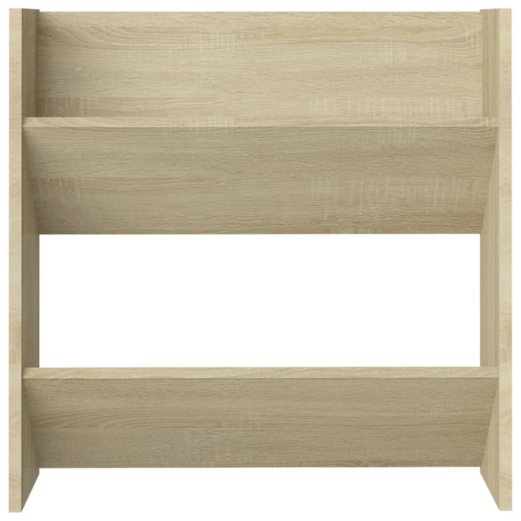 Veggskoskap sonoma eik 60x18x60 cm sponplate