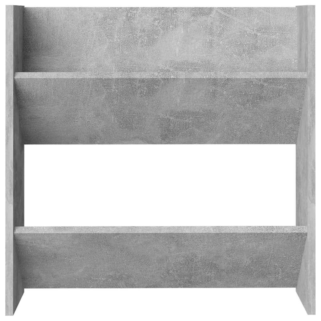 Veggskoskap 2 stk betonggrå 60x18x60 cm sponplate