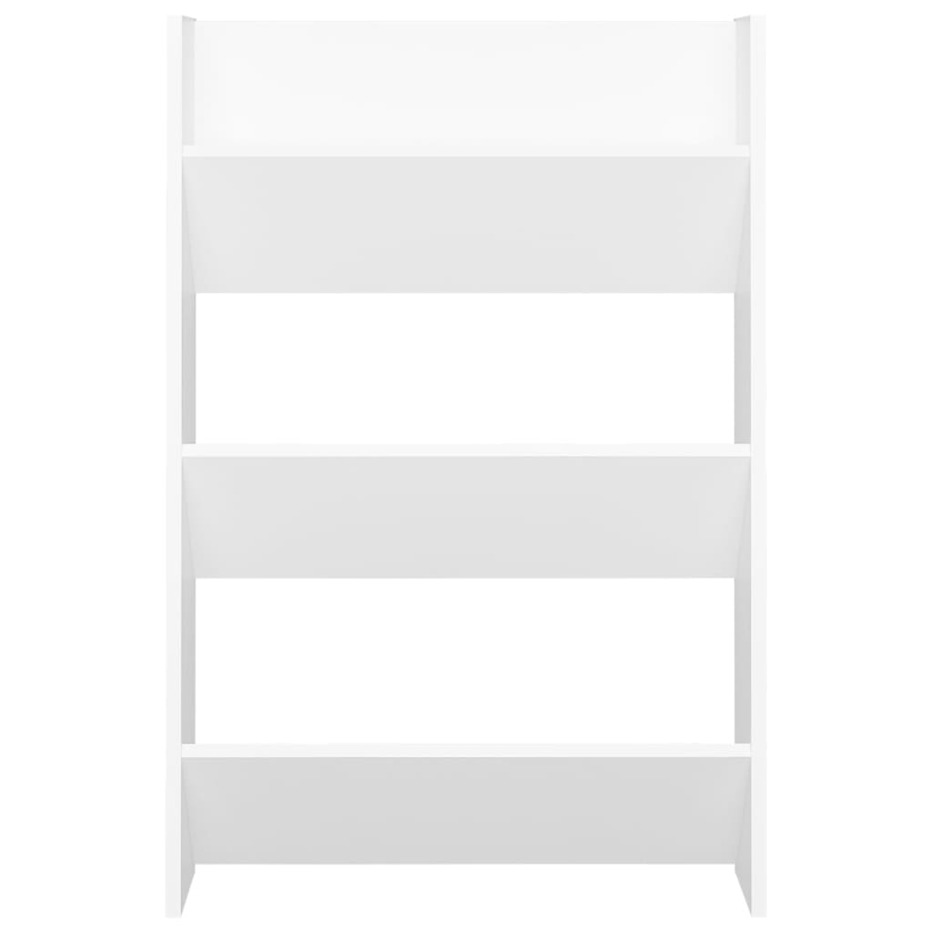 Veggskoskap 2 stk hvit 60x18x90 cm sponplater