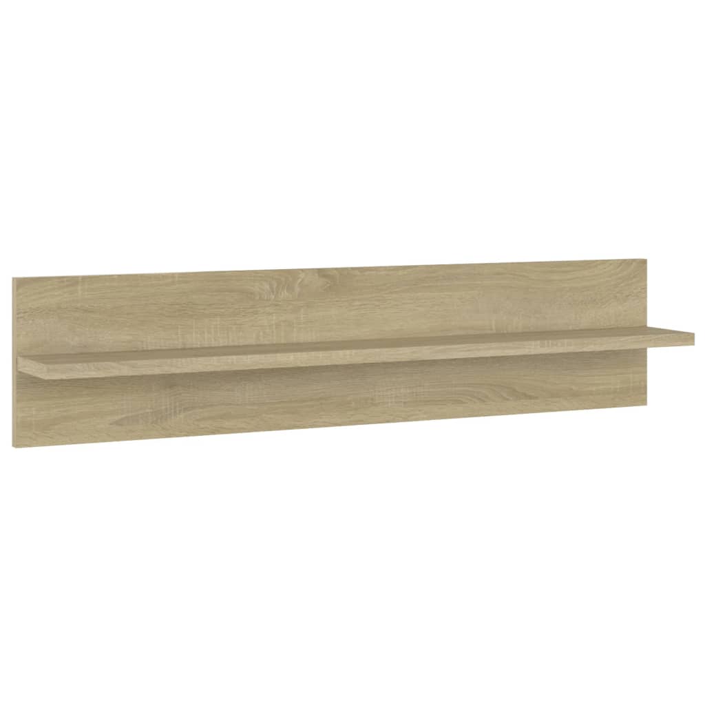 Vegghyller 2 stk sonoma eik 80x11,5x18 cm konstruert tre