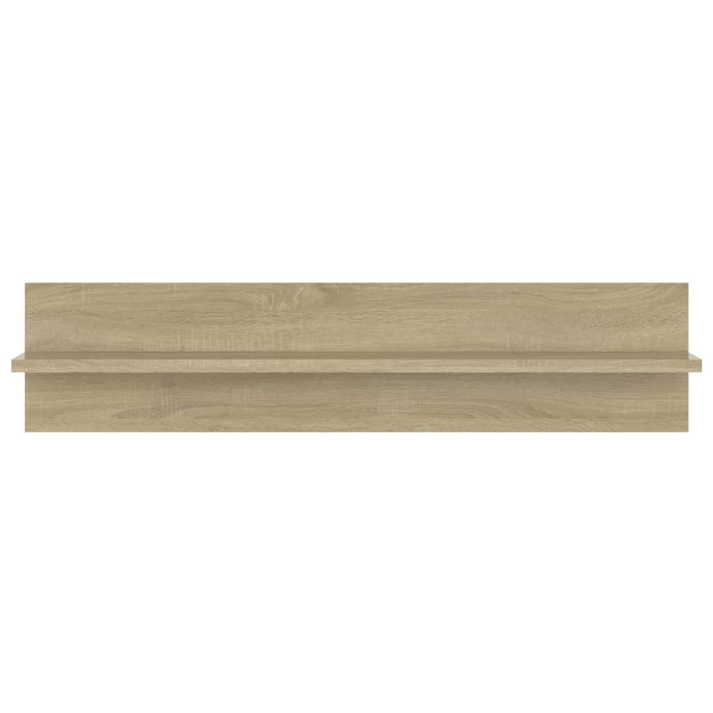 Vegghyller 2 stk sonoma eik 80x11,5x18 cm konstruert tre