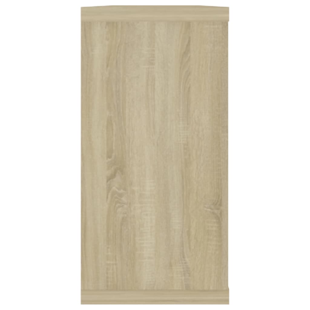 Vegghyller kubeformet 2 stk sonoma eik 100x15x30 cm sponplate