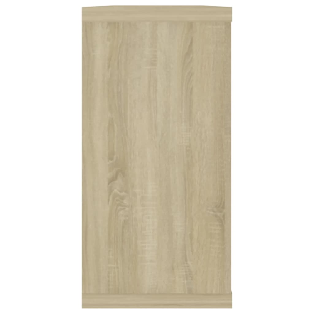 Vegghyller kubeformet 4 stk sonoma eik 100x15x30 cm sponplate