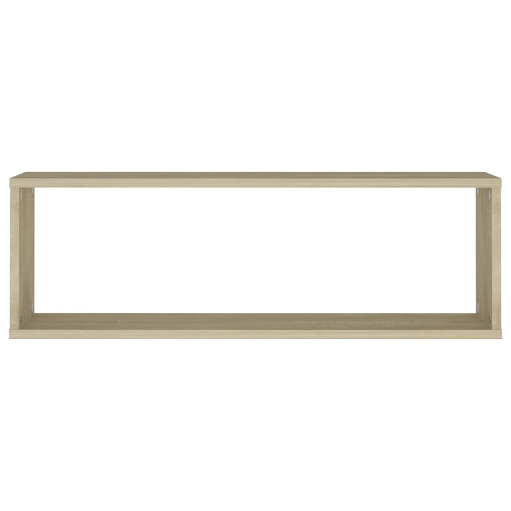 Vegghyller kubeformet 4 stk sonoma eik 80x15x26,5 cm sponplate