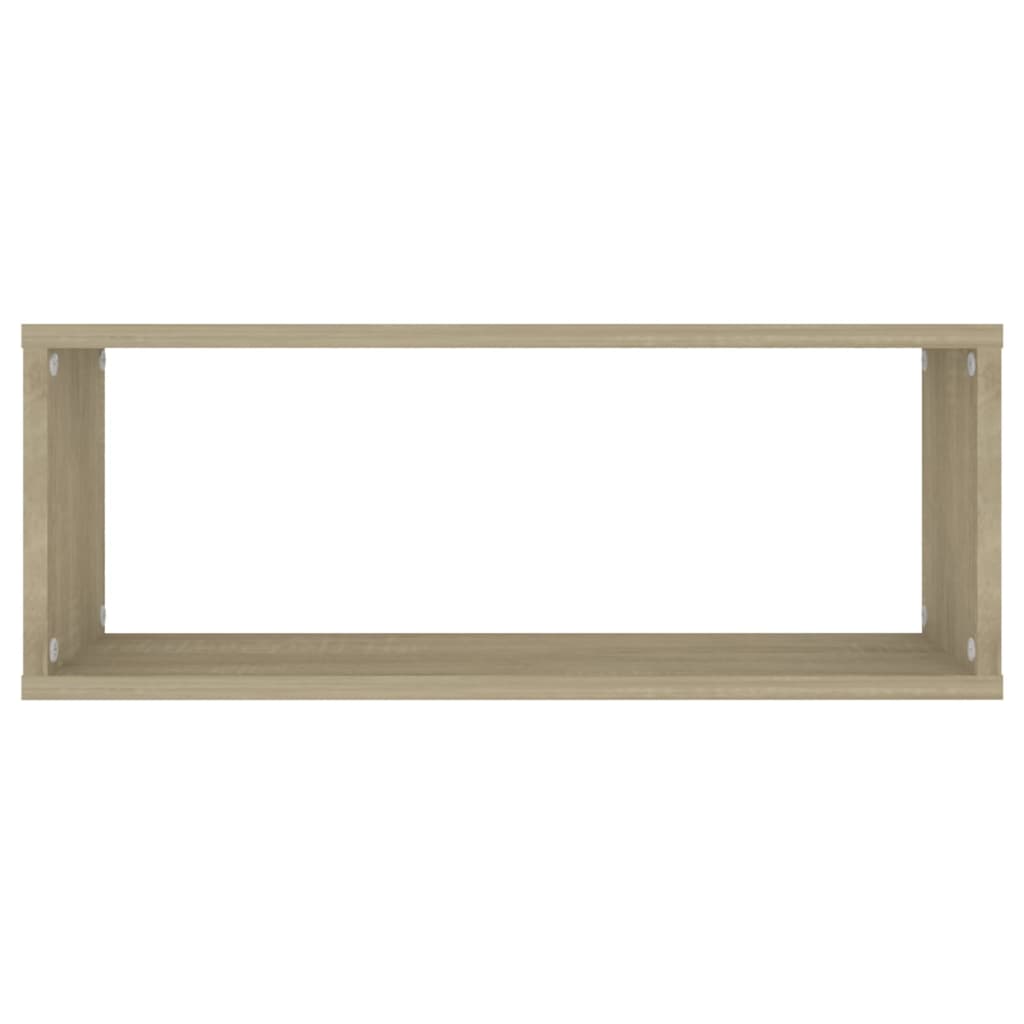 Vegghyller kubeformet 4 stk sonoma eik 60x15x23 cm sponplate