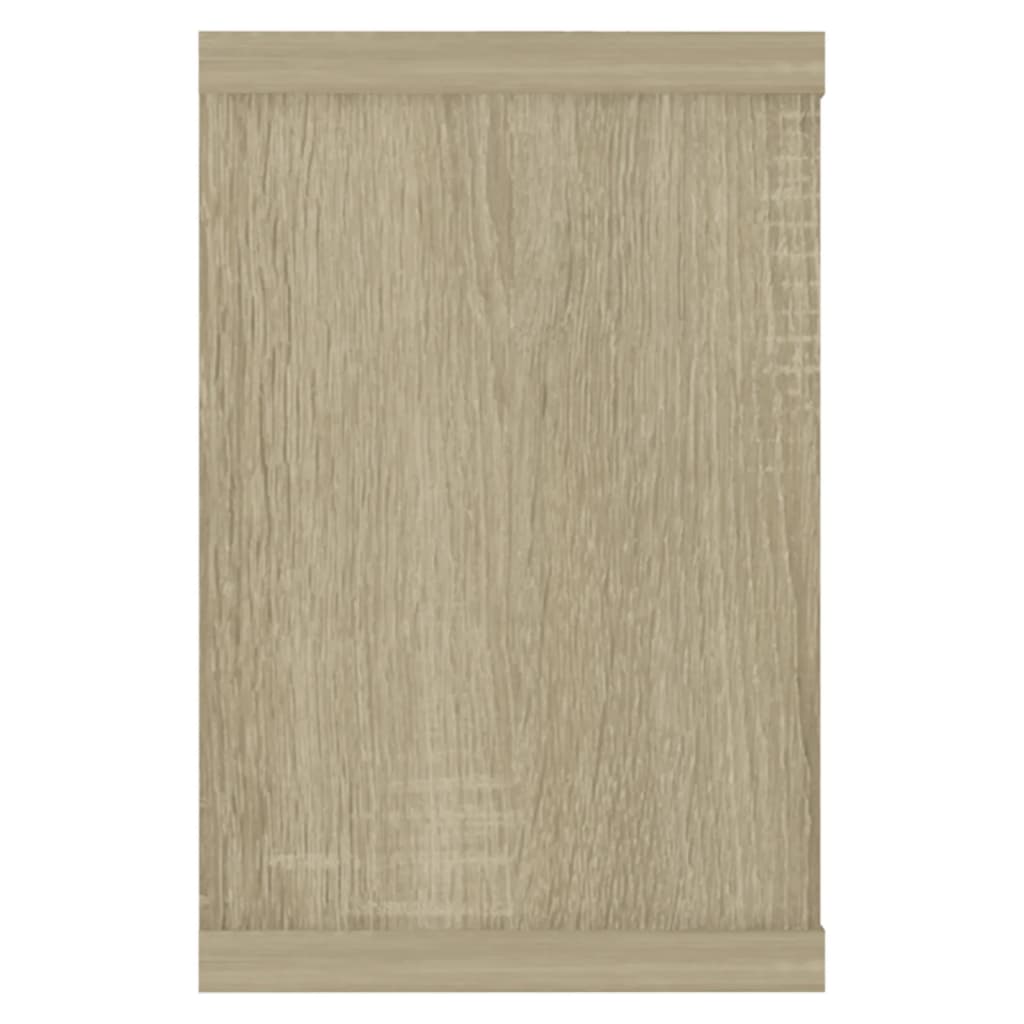 Vegghyller kubeformet 4 stk sonoma eik 60x15x23 cm sponplate