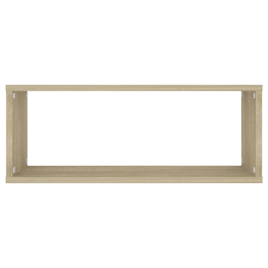 Vegghyller kubeformet 6 stk sonoma eik 60x15x23 cm sponplate