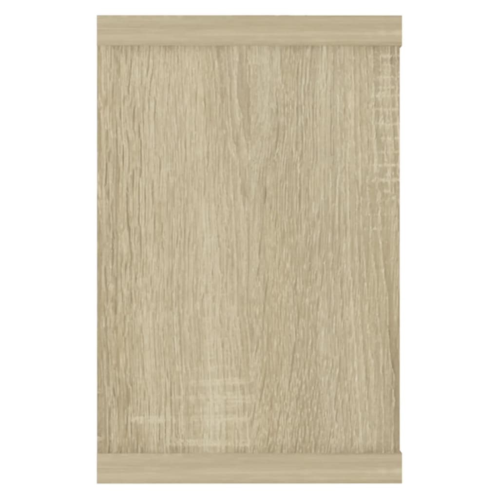 Vegghyller kubeformet 6 stk sonoma eik 60x15x23 cm sponplate