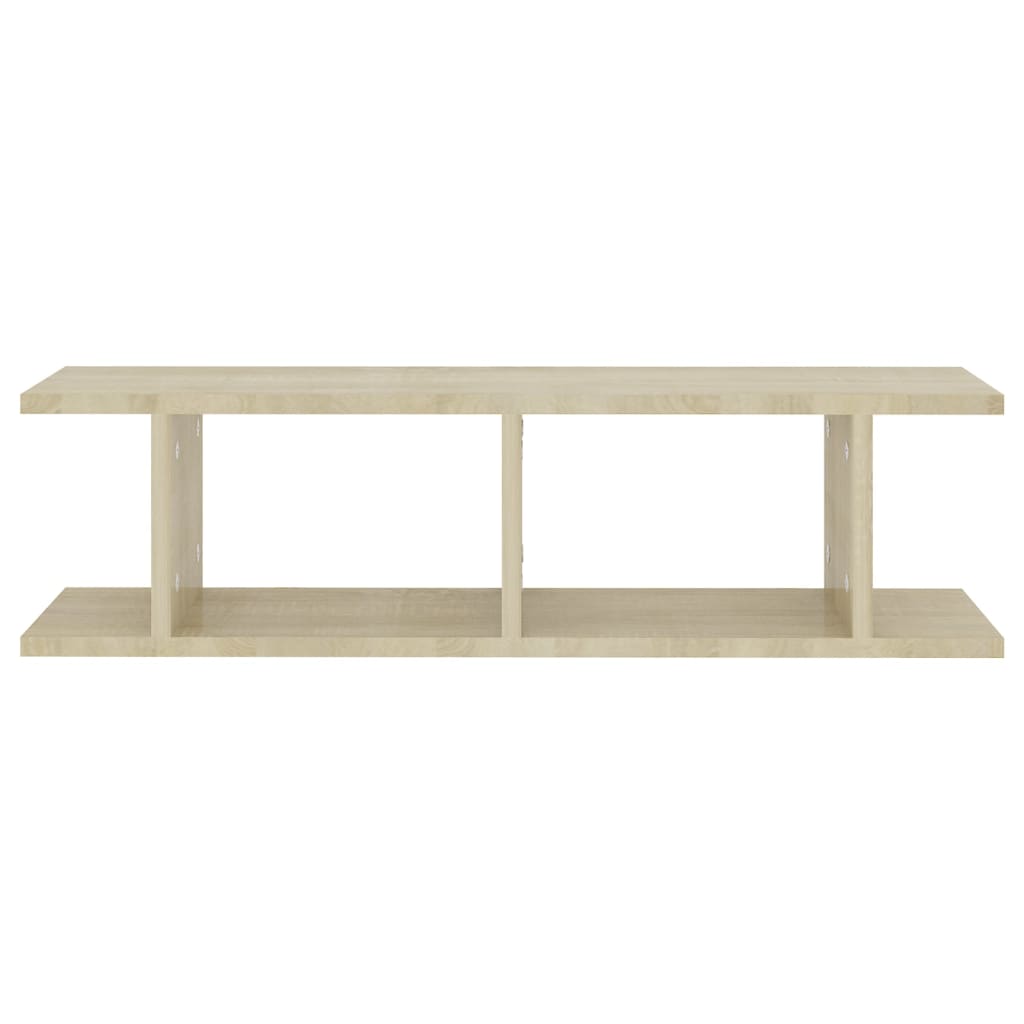 Vegghyller 2 stk sonoma eik 75x18x20 cm konstruert tre