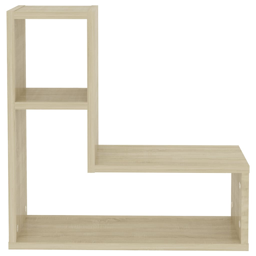 Vegghyller 2 stk sonoma eik 50x15x50 cm sponplate