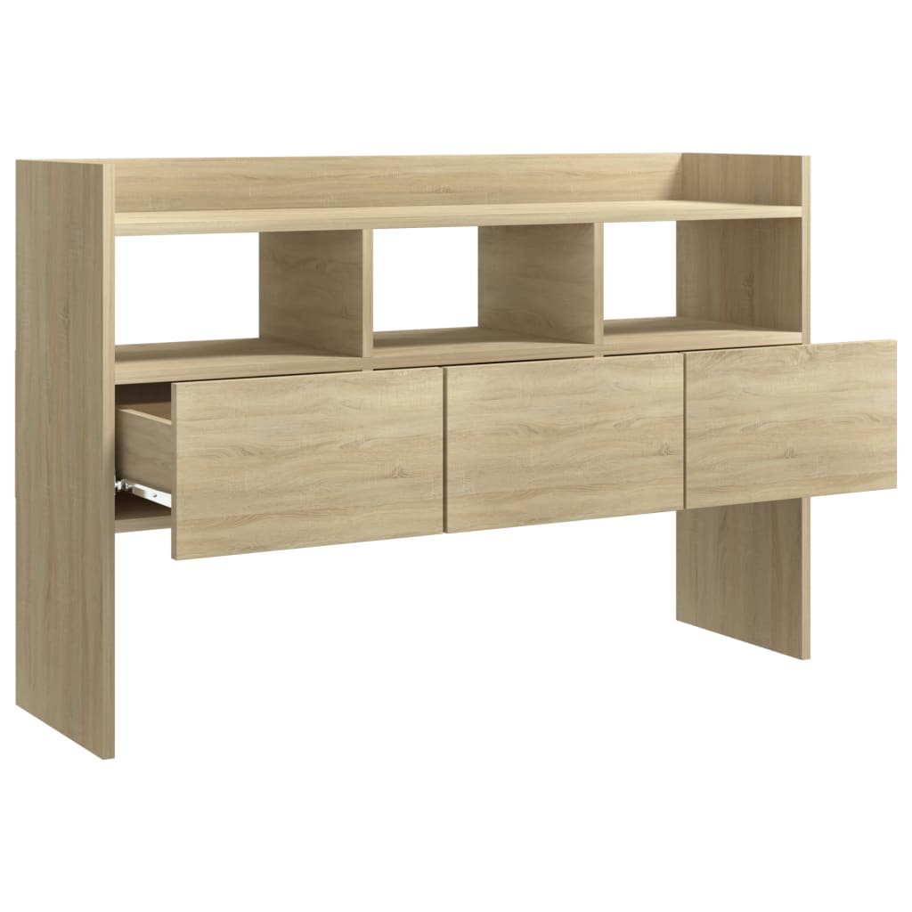 Skjenk sonoma eik 105x30x70 cm konstruert tre