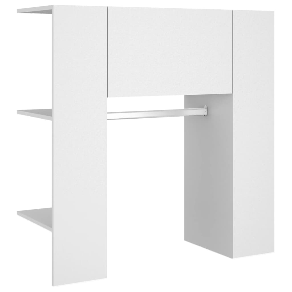 Gangskap hvit 97,5x37x99 cm konstruert tre