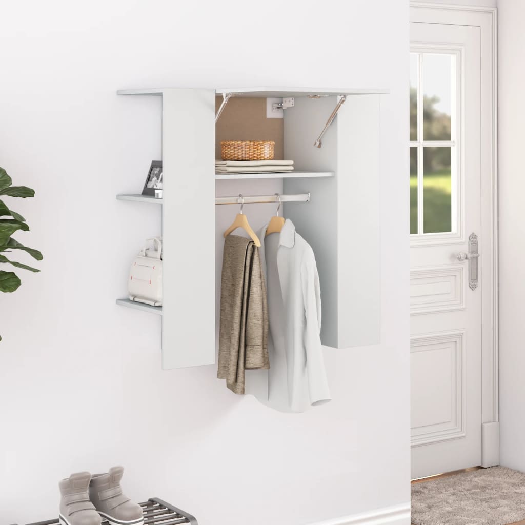 Gangskap hvit 97,5x37x99 cm konstruert tre