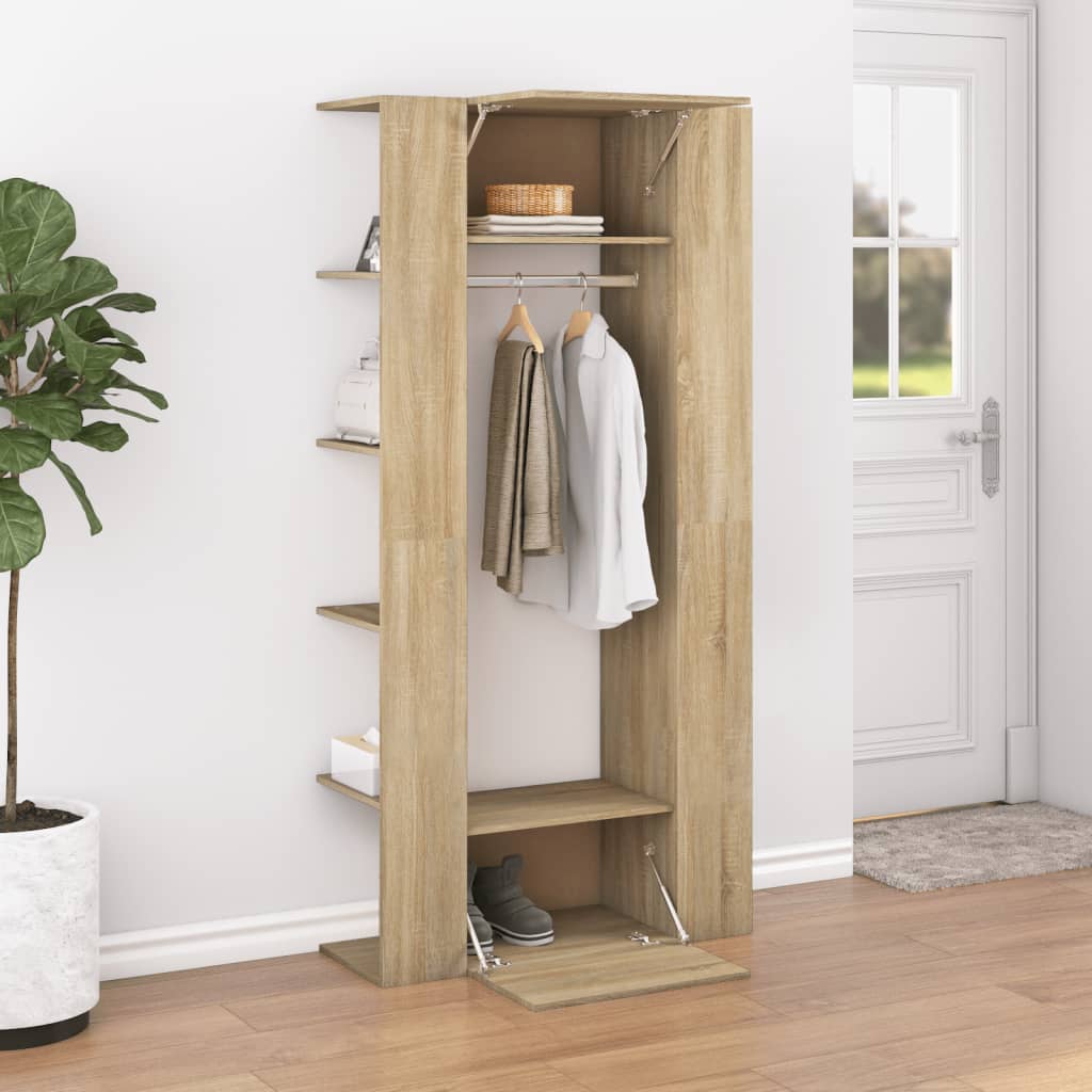 Gangskap sonoma eik 97,5x37x99 cm konstruert tre