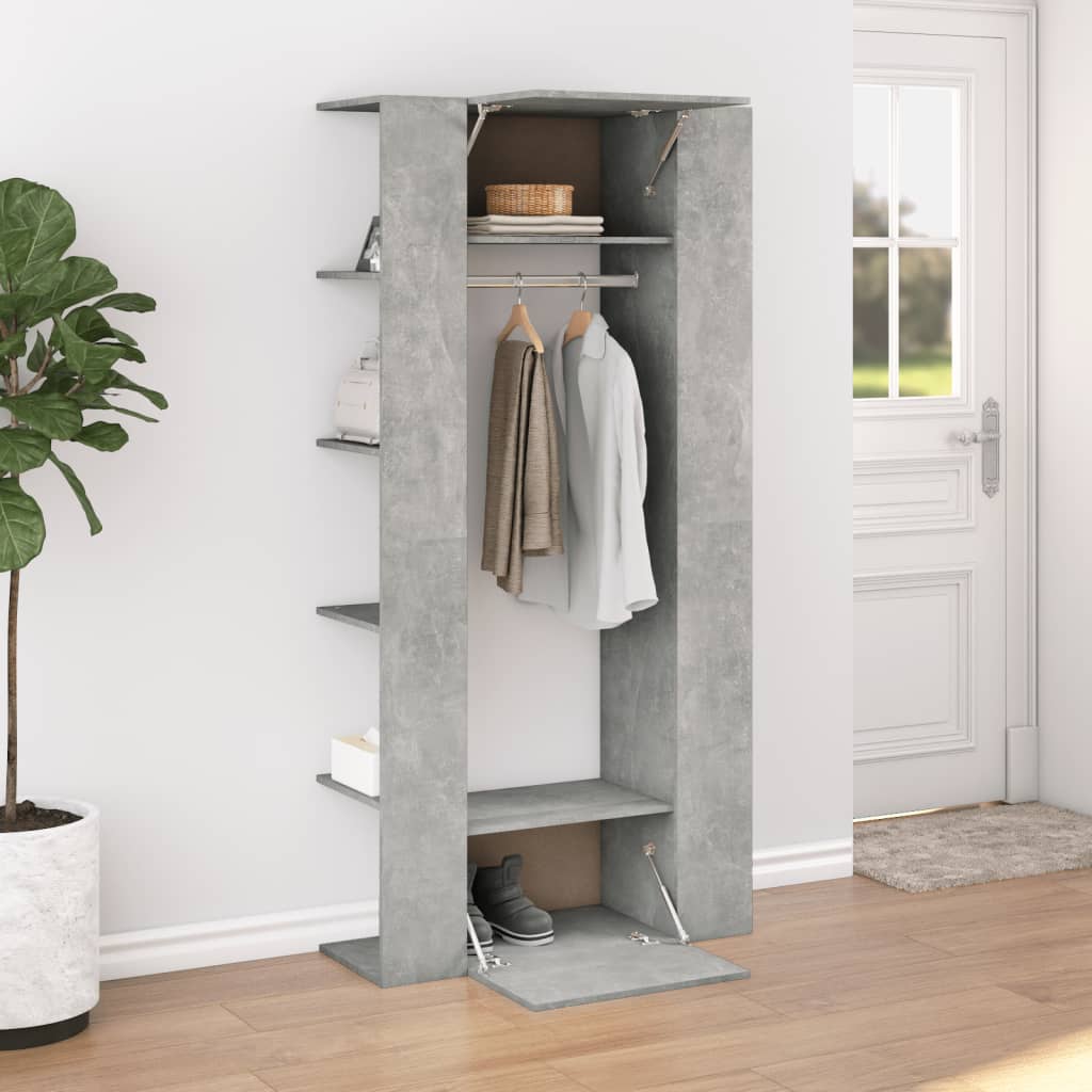 Gangskap betonggrå 97,5x37x99 cm konstruert tre