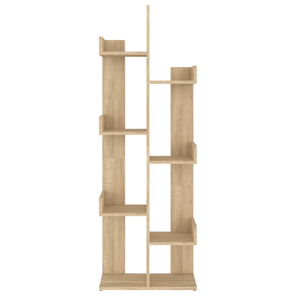 Bokhylle sonoma eik 48x25,5x140 cm konstruert tre