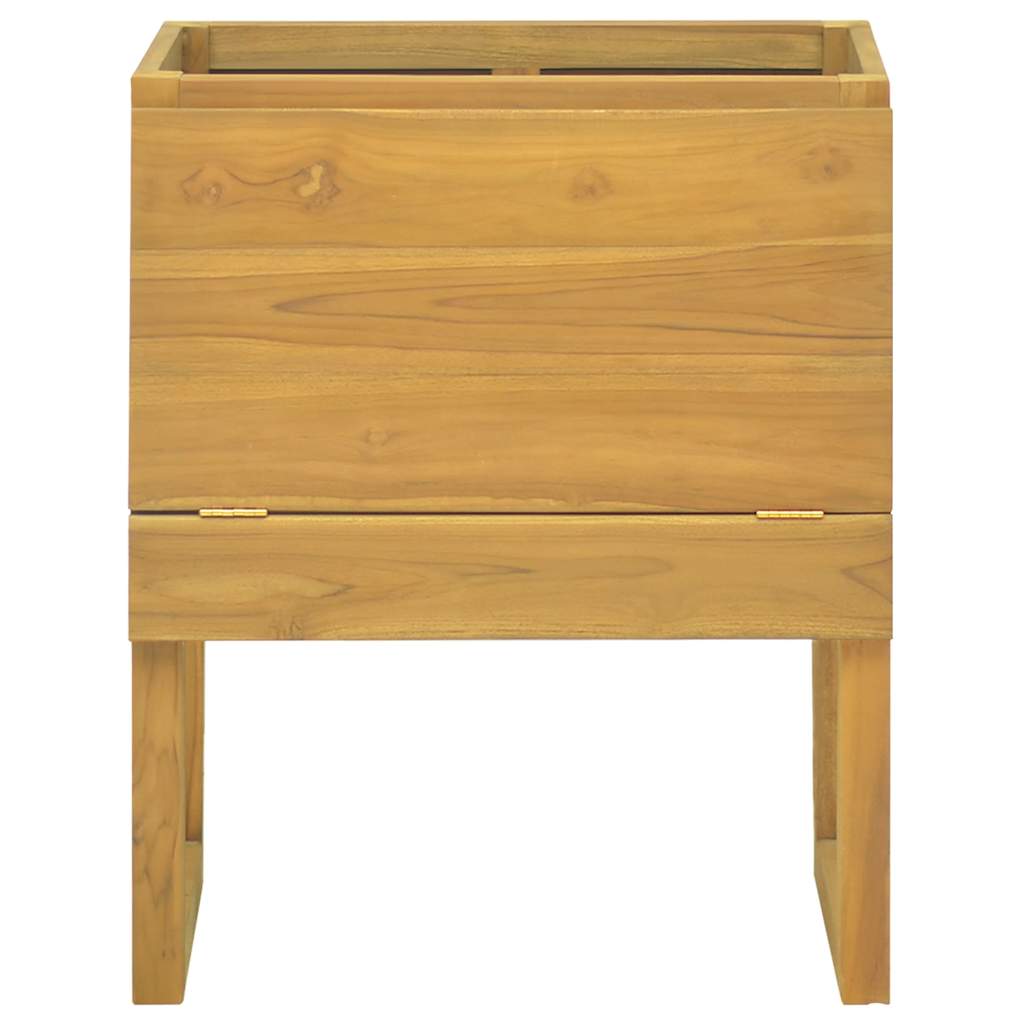 Baderomsskap 60x40x75 cm heltre teak