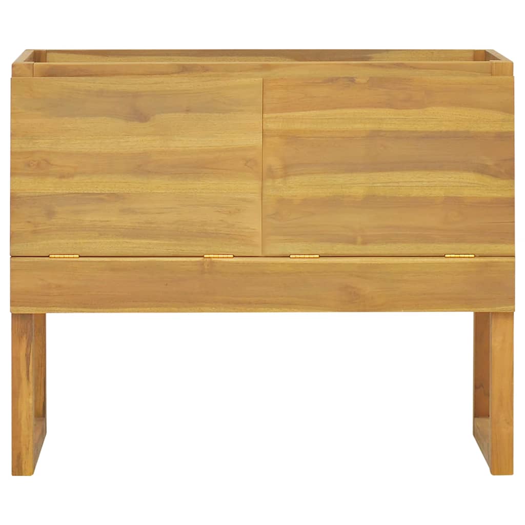 Baderomsskap 90x40x75,5 cm heltre teak