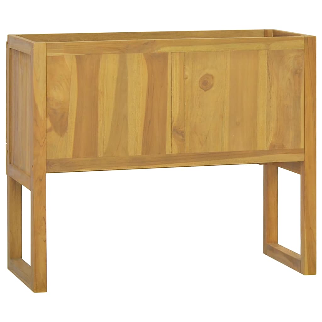Baderomsskap 90x40x75,5 cm heltre teak